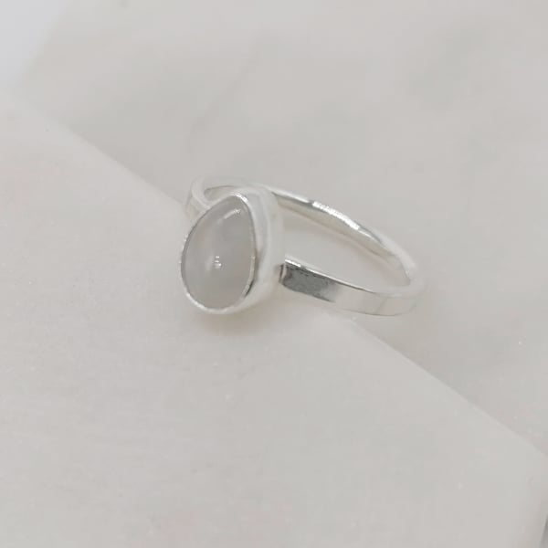 Image of Moonstone Teardrop Ring