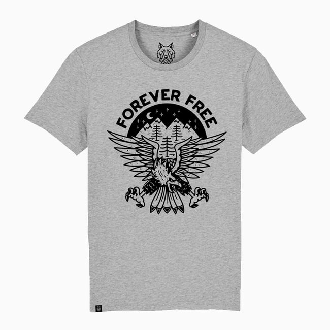 Forever Free Eagle T-Shirt Organic Cotton