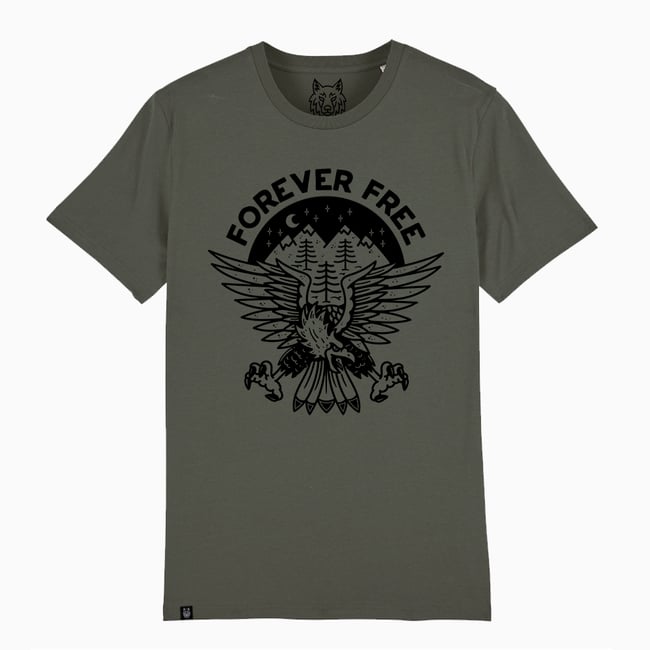 Forever Free Eagle T-Shirt Organic Cotton