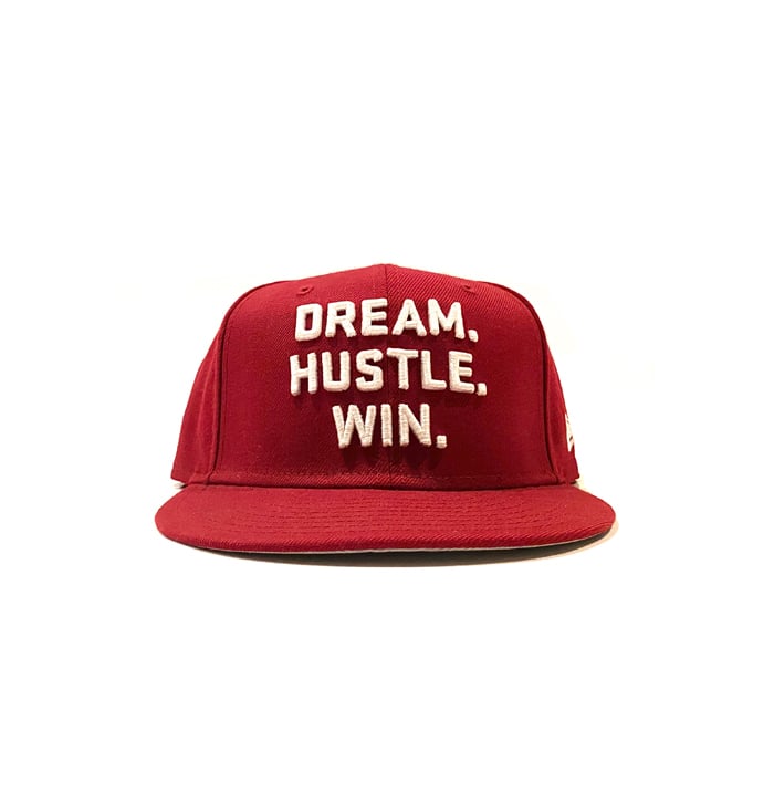 Image of 2520 X NEW ERA DREAM. HUSTLE. WIN. 9FIFTY SNAPBACK - CARDINAL