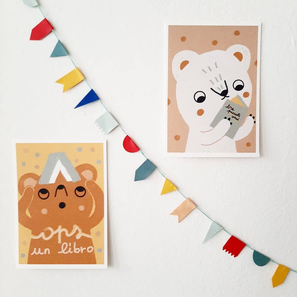 Image of Piccoli orsi - due cartoline in formato A6