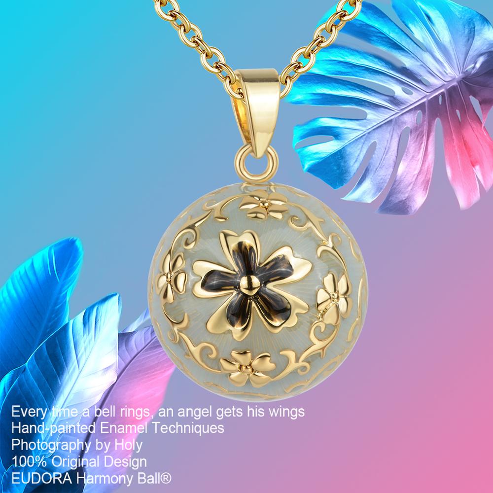 Gold Flower Harmony Ball Necklace