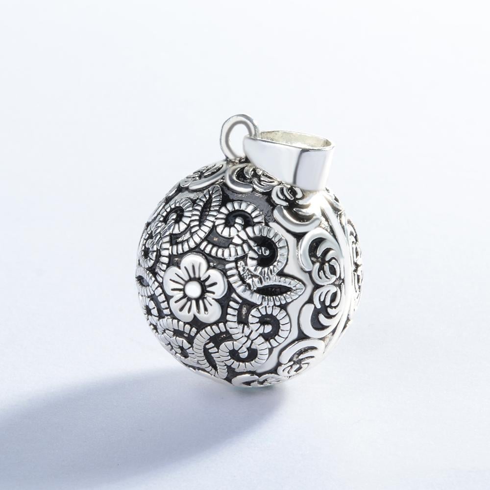 Silver Luxury Vintage Harmony Ball Necklace