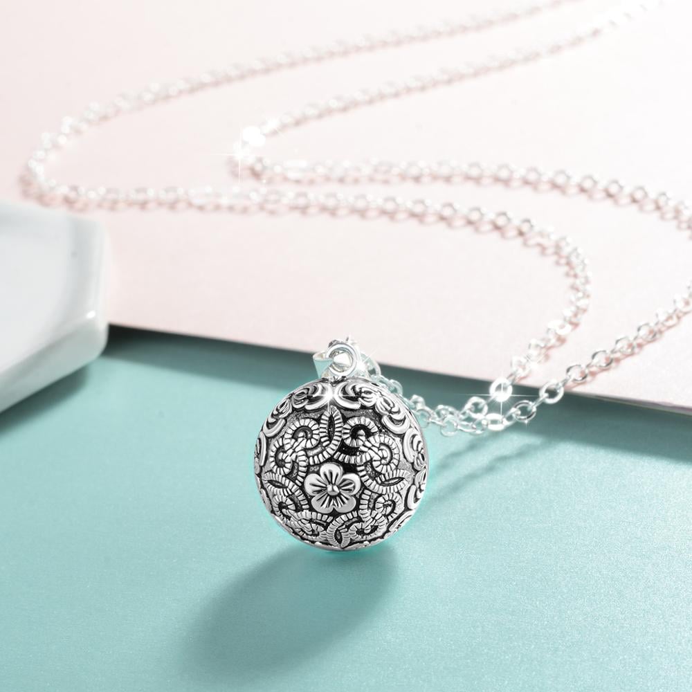 Silver Luxury Vintage Harmony Ball Necklace