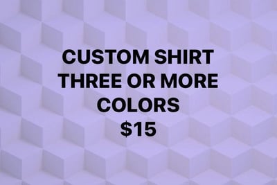 Image of Custom T-Shirt 3 or more colors