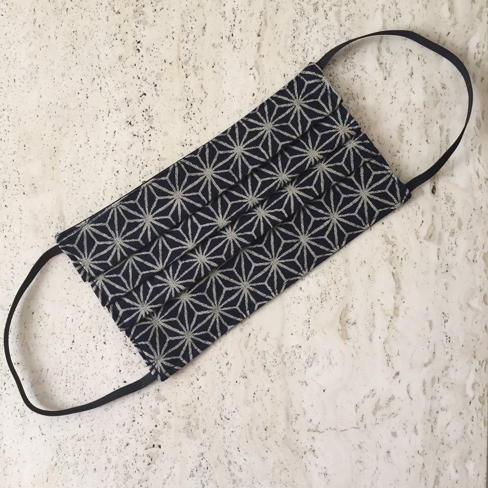 Image of Asanoha Indigo Face Mask