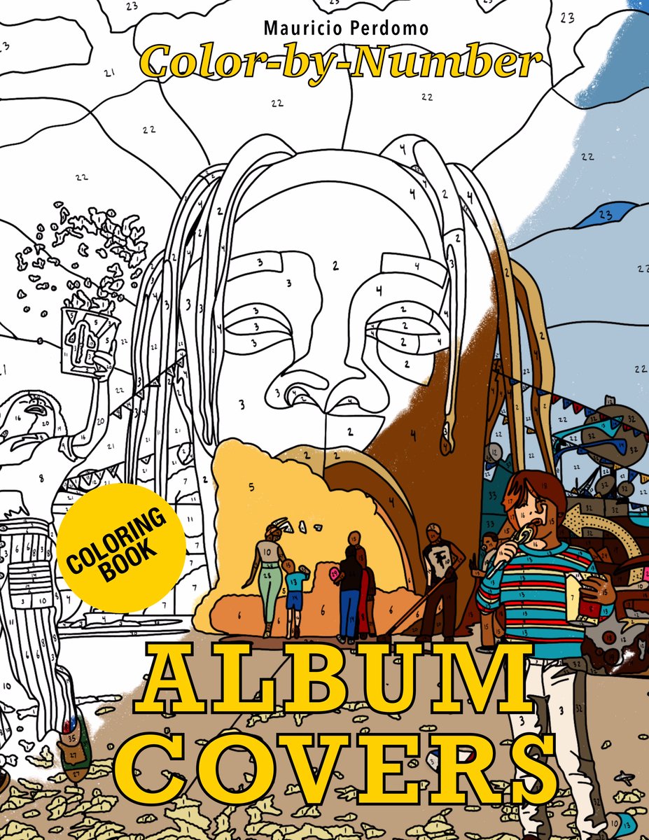 Download Color By Number Album Covers Coloring Book Sample Edition Mauricio Perdomo