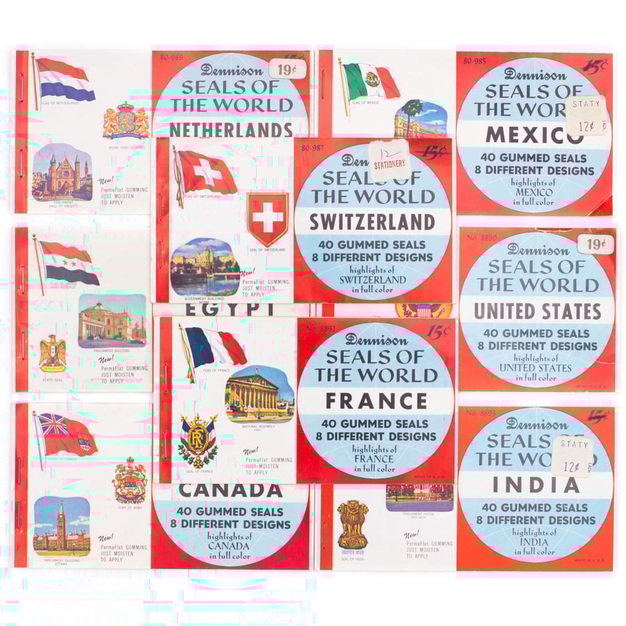 Image of Dennison "Seals of the World" Booklet - Choose Your Country!