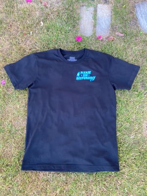 Image of “Please Sin Responsibly” Blk/ Neon yellow Tee