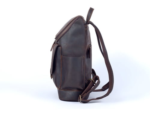 Image of Vintage Leather Backpack, Travel Backpack, Laptop Rucksack LF260