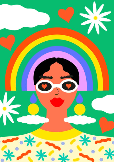 Image of Rainbow Lady