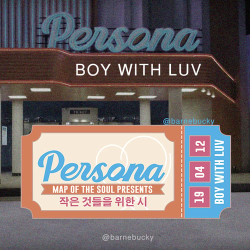 Image of Ticket: Boy With Luv [enamel pin] 