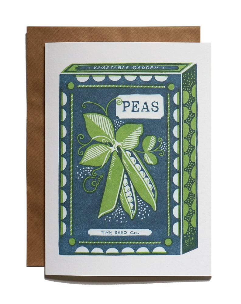 Image of Peas - Greetings Card