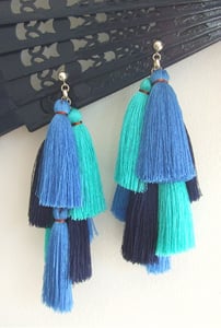 Image of Multi Tassel Earring