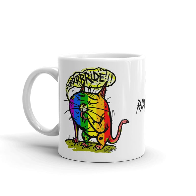 PURRRRRIDE Cat Mug Image 2