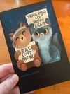 Black Lives Matter/ Trans Rights Postcards & Stickers