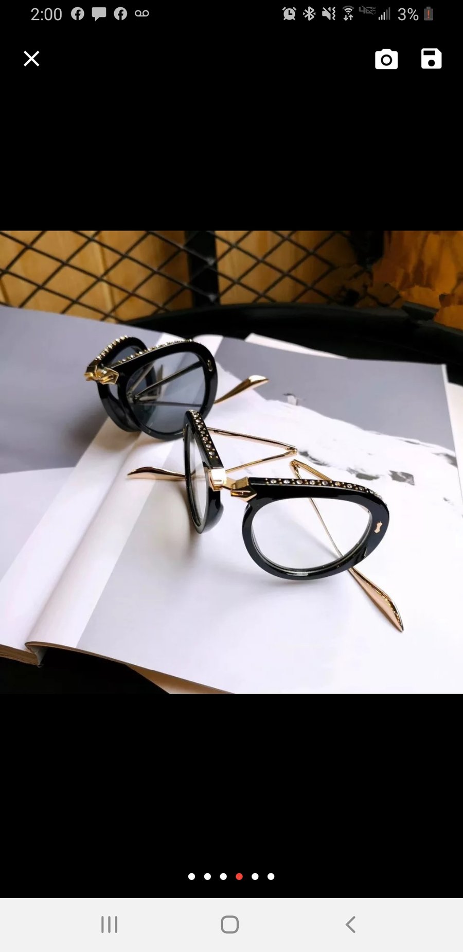 Image of Vegas clear Aviators 