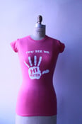 Image of Hi Hater T-Shirt - Womens (Pink w/White)
