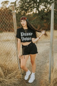 Image 2 of PUSSY POWER BLACK TEE