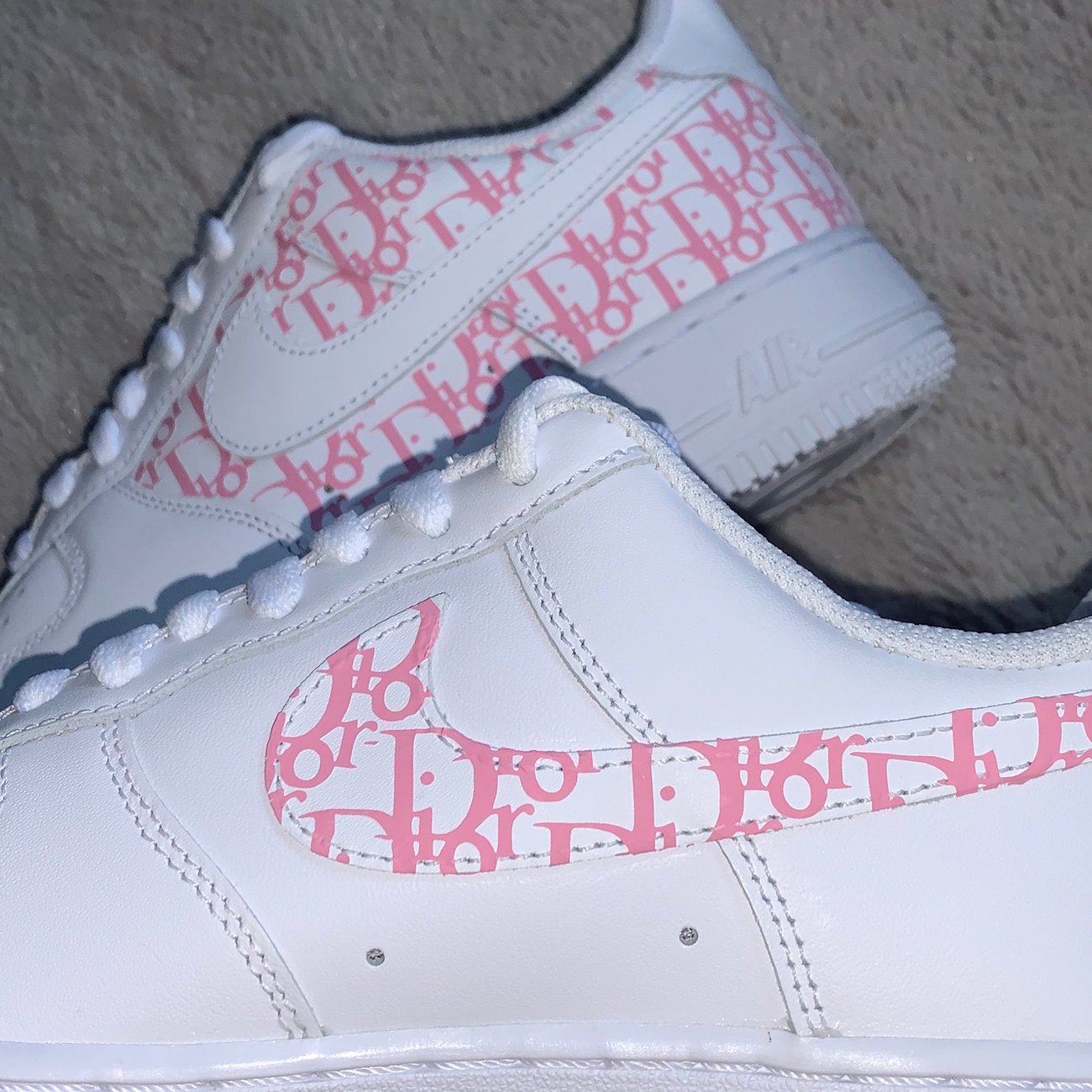 dior air forces pink