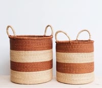 Straw Laundry Basket- Neutral 