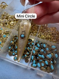 Image 10 of Turquoise Charms (4pc)