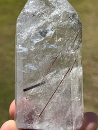 Image 8 of Red Rutile & Clear Quartz Tower #2360