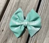 Minty Velvet Bow 