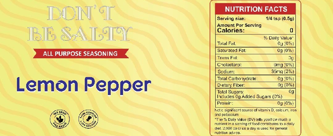Image of Don't Be Salty Lemon Pepper