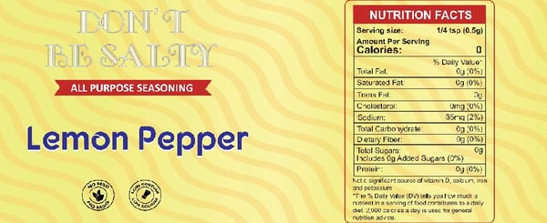 Image of Don't Be Salty Lemon Pepper