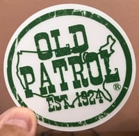 Image 1 of OLD PATROL TRADEMARK DECAL ~ CLEAR