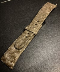 Image 2 of Hand-rolled rembordé military canvas watch strap