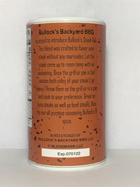Image 3 of Bullock's Steak Rub (7.5oz)