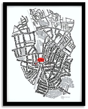 Image of Brockley SE4 & New Cross SE14 - SE London Type Map