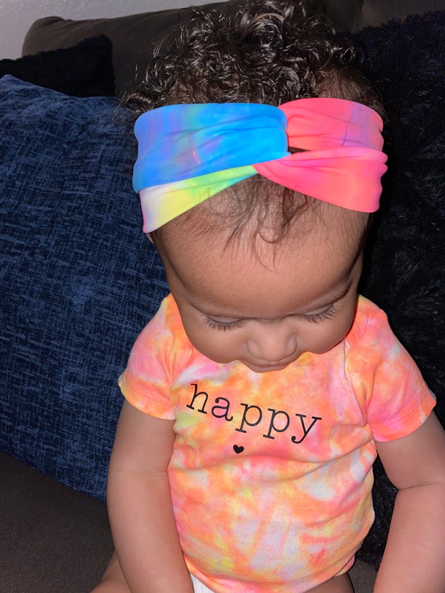 Image of Twist Tie Dye Headband - Multi 