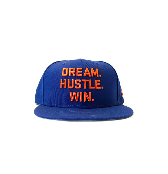 Image of 2520 X NEW ERA DREAM. HUSTLE. WIN. 9FIFTY SNAPBACK - LIGHT ROYAL 