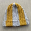 Beanie (Striped Grey/Yellow) 