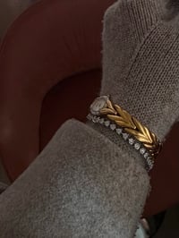 Image 4 of Vintage Citizen 18k Gold Ladies Watch Diamonds on Bezel