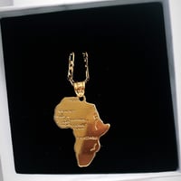 Image 2 of AFRICA MAP NECKLACE 