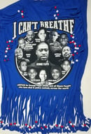 Image 4 of Black Lives Matter Beaded Upcycled USA Statement T-Shirt 