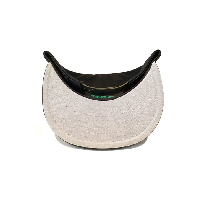 Image of 2520 X NEW ERA DREAM. HUSTLE. WIN. 9FIFTY SNAPBACK - BLACK/DARK SEAWEED