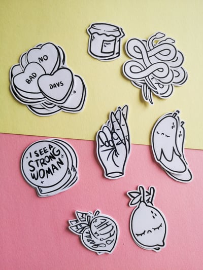 Image of Lot de stickers - Sweet or Witch