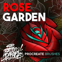 Image 1 of Rose Garden Procreate Brush Set