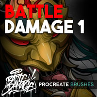 Battle Damage Procreate Brush Set