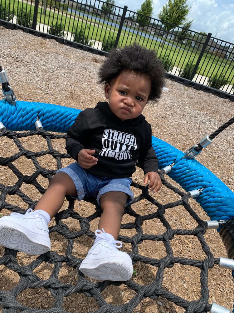 Straight outta outlet timeout hoodie toddler