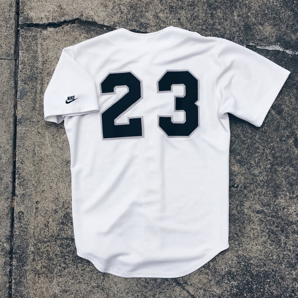 Image of Original 90’s Nike Employee Bulls #23 Jordan Baseball Jersey.