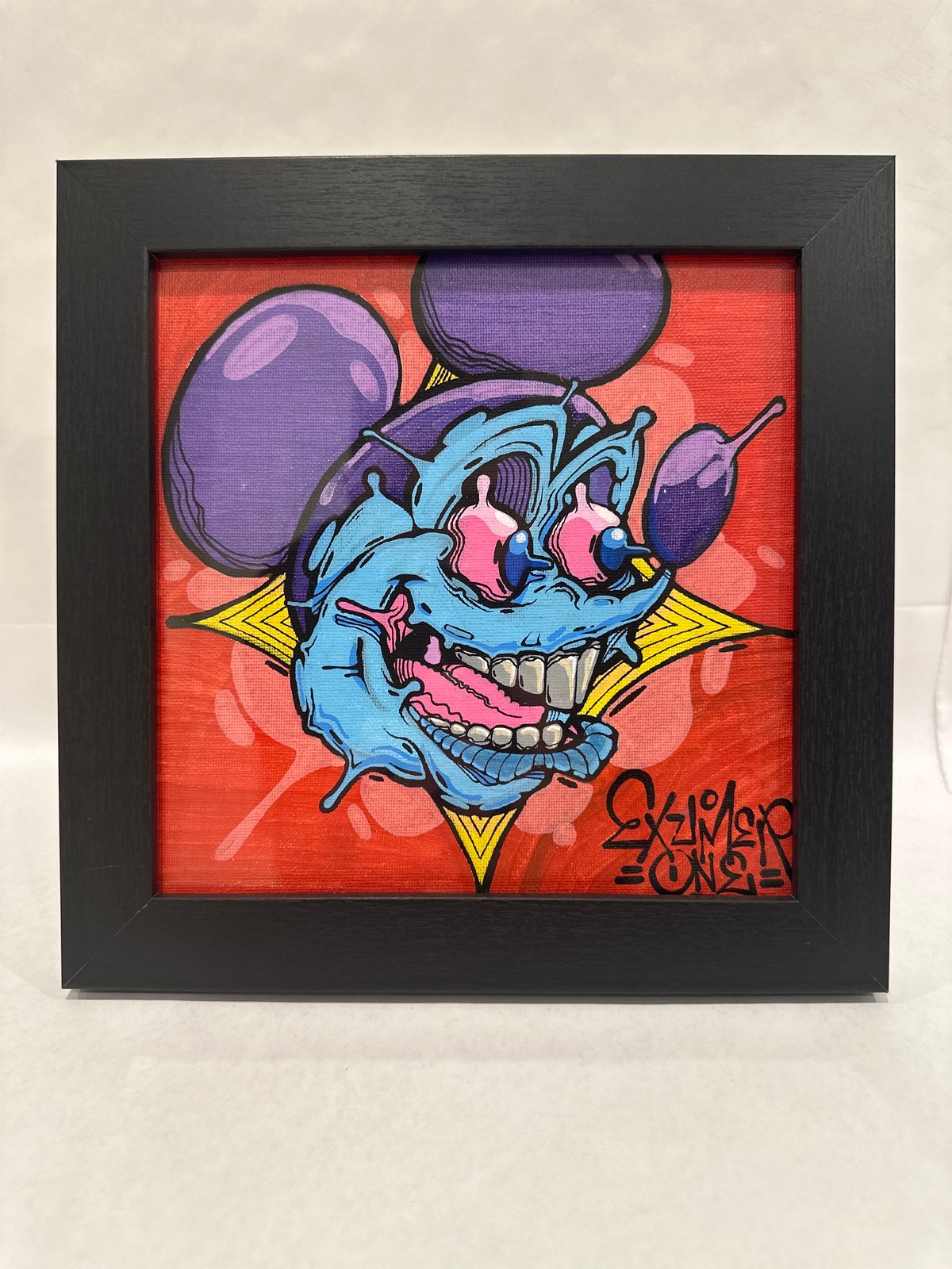 Image of Blue Mickey 8 x 8