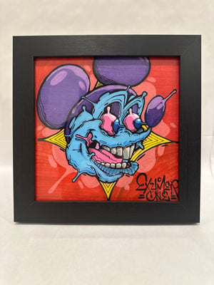 Image of Blue Mickey 8 x 8