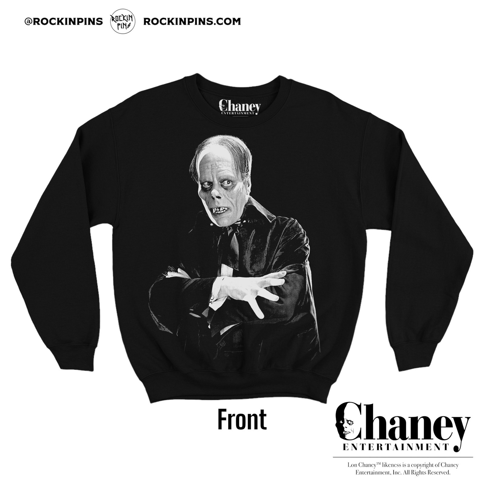 Lon Chaney Phantom of the Opera Sweatshirt Rockin Pins