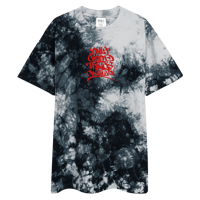 Oversized OGTCH Embroidered Red Tag Tie-Dye T-Shirt 